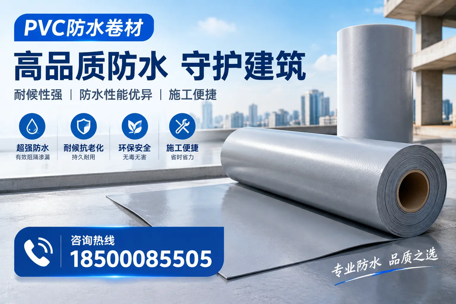 PVC防水卷材的防水效果评测，适合齐齐哈尔的科学依据